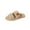 Khaki, variant on CHUMUD Women's Fuzzy Open-toe Slippers Soft Comfy Memory Foam Indoor House Shoes Washable Bedroom Shoes