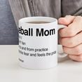 thumbnail image 6 of CafePress - Baseball Mom Mug - 11 oz Ceramic Mug - Novelty Coffee Tea Cup, 6 of 6