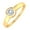 Yellow Gold, variant on 1/2 Carat Bezel Set Diamond Solitaire Engagement Ring in 14K Rose Gold (Ring Size 6.75)