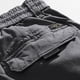 thumbnail image 4 of Pantalones largos de moda para hombre, casuales, de color sólido, cargo, con bolsillos y cremallera, cintura elástica, pantalones largos de algodón para hombre., 4 of 9