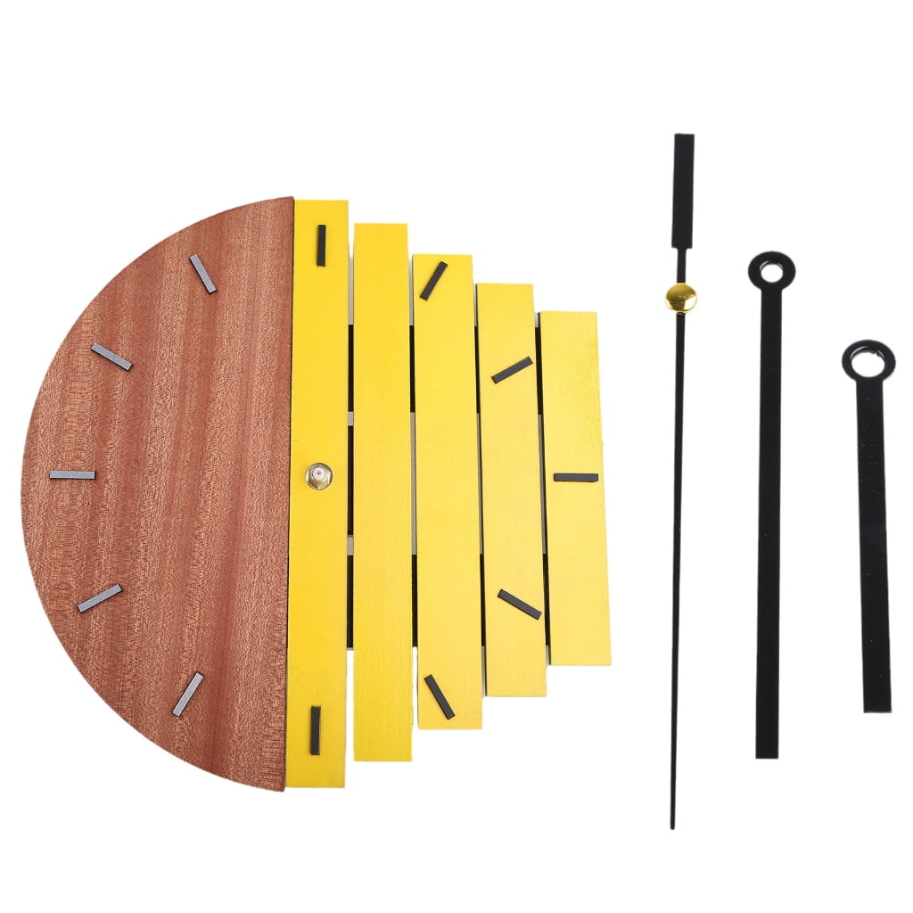 COBBEKO Abstract Industrial Style Wall Clock Wood Analog Clocks