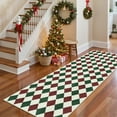 thumbnail image 2 of RUG ROBOT 2'x6' Christmas Runner Rugs for Hallway, Washable Non-Slip Checkered Kitchen Runner Rug, Farmhouse Xmas Holiday Rug for Entryway, Bedroom, Laundry Indoor Christmas Decor, 2 of 9