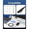 thumbnail image 3 of 65W Surface Pro Charger For Microsoft Surface Laptop1 2 3,Surface Pro X 11 10 9 8 7 6 5 4 3,Surface Go 2 Go 3, Surface Book 1-3,Magnetic Connector Power Adapter Charger with USB Port,Support 44W 36W, 3 of 8