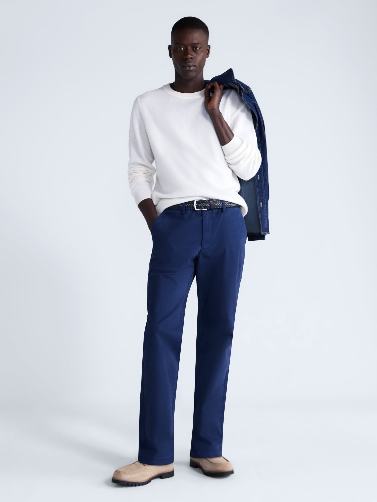 Free Assembly Men's Straight Fit Chino Pants, Waist Sizes 29-40