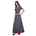 thumbnail image 3 of Moomaya Two Piece Maxi Skirt And Crop Top Printed Cotton Ethnic Set For Girls, 3 of 6