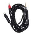 thumbnail image 4 of Cable auxiliar, cable auxiliar de 8 núcleos con doble aguja para Sennheiser H Cable de audio plateado Muy versátil, 4 of 12