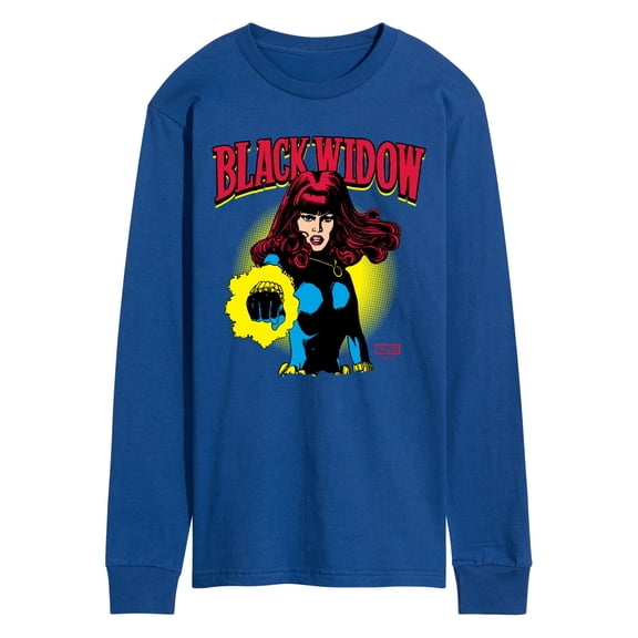 Marvel - Black Widow Logo - Men's Long Sleeve Graphic T-Shirt