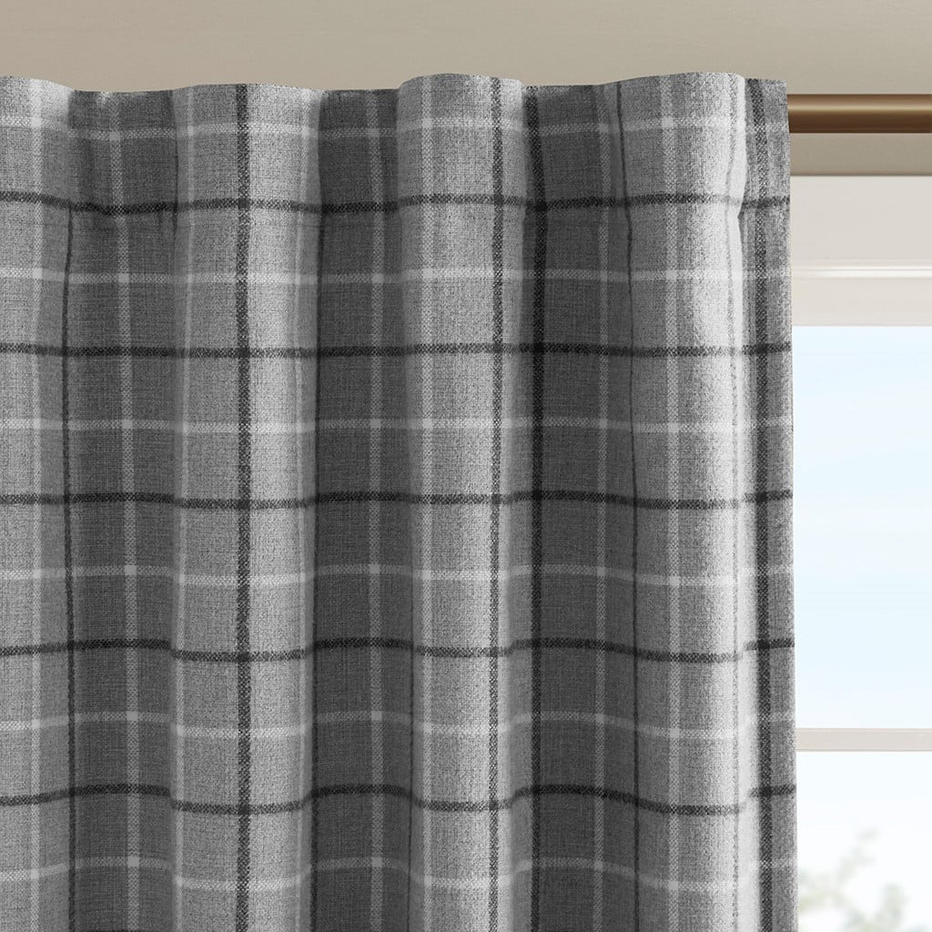 Curtain Panel with Fleece Lining Grey 50"x84"
