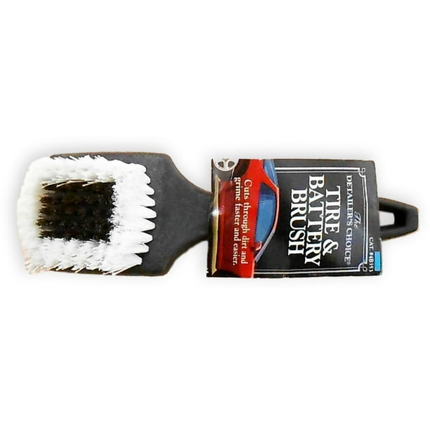 The Detailer's Choice 4B353 Tire & Battery Brush For Dirt & Grime