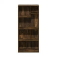 thumbnail image 4 of Furinno Daly 7-Cube Irregular Cubes Bookcase, Bookshelf, Storage Organizer, Amber Pine, 4 of 6