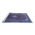 thumbnail image 2 of Ahgly Company Machine Washable Indoor Rectangle Medallion Blue Traditional Area Rugs, 6' x 9', 2 of 4