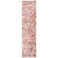 thumbnail image 5 of SAFAVIEH Rio Cassandra Confetti Polyester Shag Runner Rug, Ivory/Pink, 2'3" x 6', 5 of 7