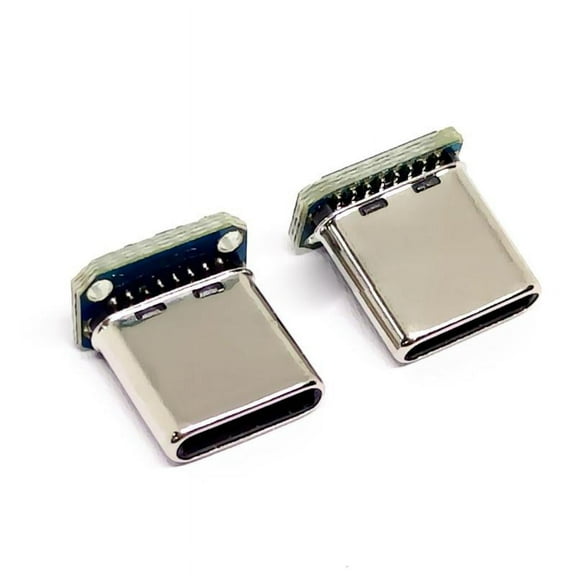 Replacement USB-C male Head Connector Vertical Board Plug Socket Repairing Part