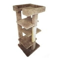 thumbnail image 5 of New Cat Condos 46 in. Solid Wood 4 Level Large Cat Tree Tower, 5 of 5
