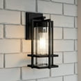 thumbnail image 3 of Quoizel Damien 1-Light Earth Black Outdoor Wall Lantern, 3 of 10