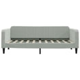 thumbnail image 3 of vidaXL Day Bed without Mattress Light Gray 39.4"x74.8" Velvet, 3 of 7