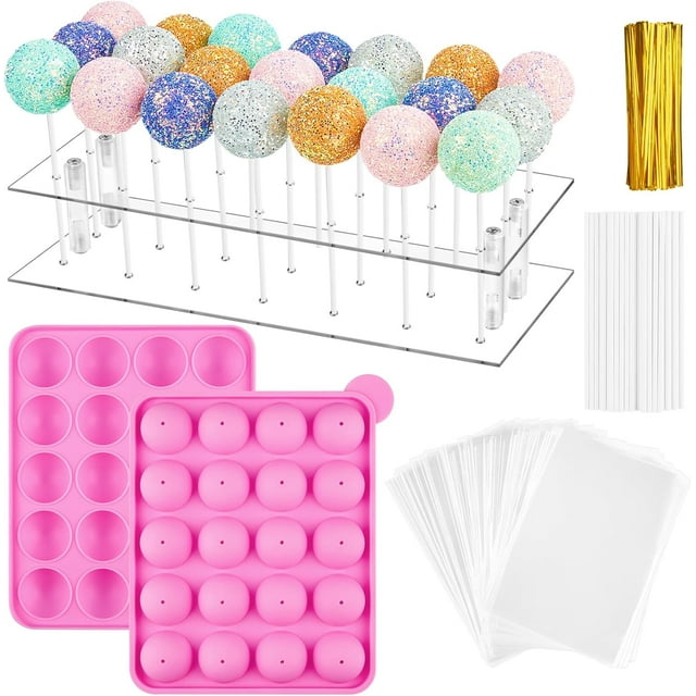 Cake Pop Mold – Cake Pop Baking Mold - Silicone Cake Molds - 21 Cavities - Reusable and Flexible