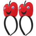 thumbnail image 4 of Cosplay Headband Apple Shape Soft Polyester Funny Fruit Hair Hoop 2Pcs, 4 of 5