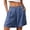 Black, variant on Hueook Bermuda Shorts for Women Loose Fit Shorts Ladies Summer Striped Drawstring Multi-Pocket Elastic Waist Casual Black M