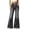 Black-1, variant on Womens Wide Leg Flare Jeans Pull On Stretchy Pants High Waist, Bell Bottom Bootcut Denim, Drawstring,Y2K Baggy Pants for Summer Fall, Trendy Daily Wear