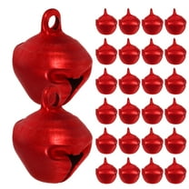 100 Pcs Christmas Party Favors Small Bells for Crafting Christmas Bells 1.40X1.20X1.10CM Red