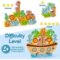thumbnail image 4 of Juego de equilibrio de madera 2 en 1 con bloques de animales, juguetes apilables de madera, juegos de apilamiento para niños, juguetes educativos preescolares, apto para niños de 3 años en adelante., 4 of 5