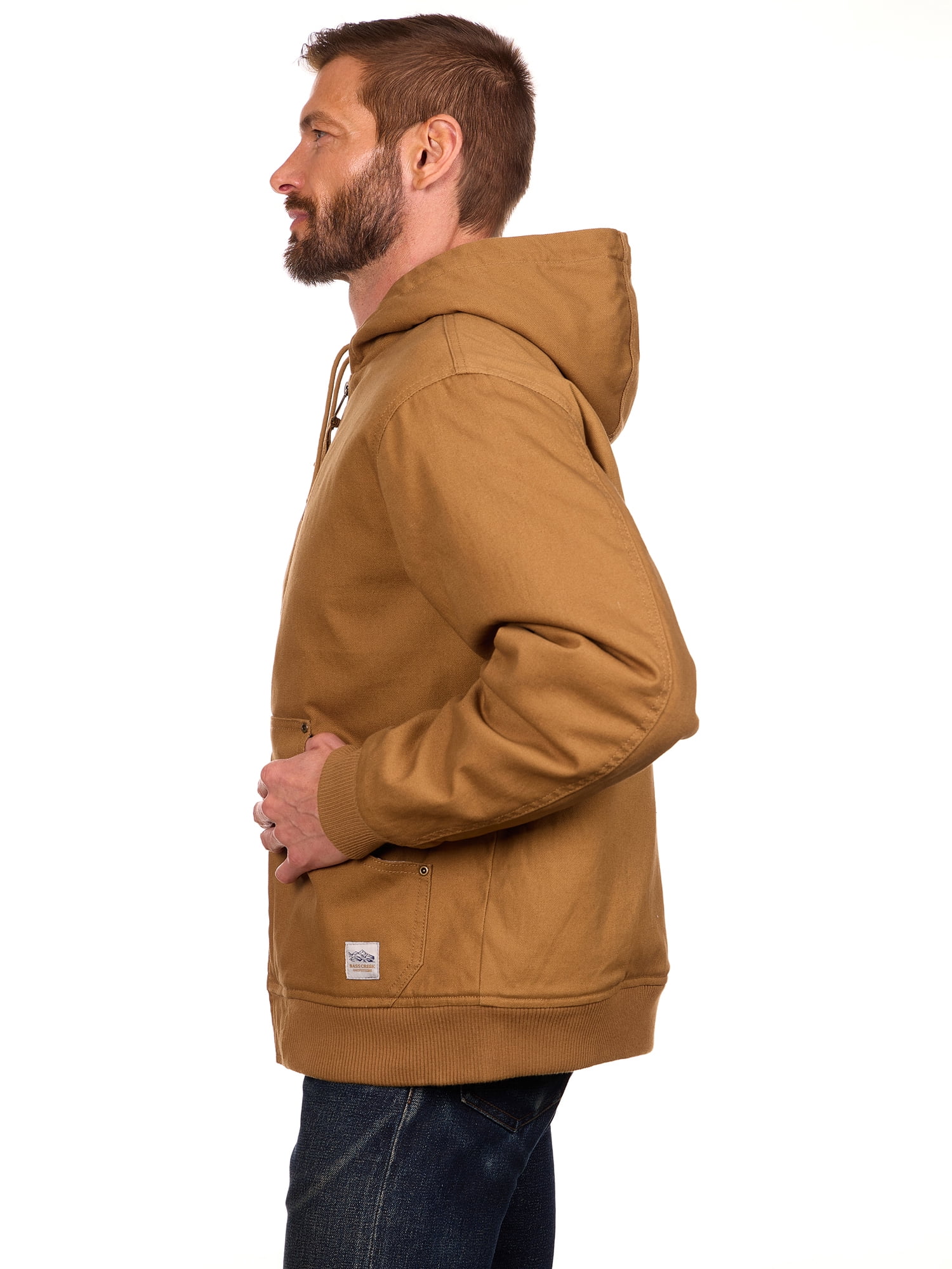 Bass Creek Outfitters Men's Duck Canvas Sherpa Lined Jacket, Sizes M-3XL