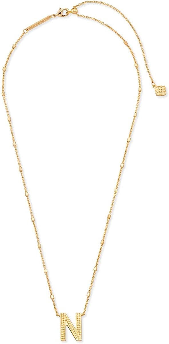 Kendra Scott Letter N Pendant Necklace in Gold