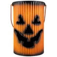 thumbnail image 4 of Northlight Metal Jack O' Lantern Lantern Set Halloween Decoration - Orange - Set of 3, 4 of 9