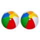 thumbnail image 2 of Bewildely 2 paquetes / lote Ball Party Fun comienza con globos fáciles de inflar Amplia aplicación PVC Beach Ball Sea Pool Party Inflable 6 Type1 NO1, 2 of 6