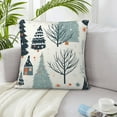 thumbnail image 6 of ZICANCN Winter Forest Deer Christmas Throw Pillow Covers, Bed Couch Sofa Knit Decorative Pillow Covers for Living Room Farmhouse, 18"x18", 6 of 8
