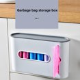 thumbnail image 3 of Boîte de Rangement Gadget de Cuisine Mural Finition Soignée Pratique Support de Sac à Déchets Style Simple Durable Bleu Foncé, 3 of 9