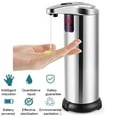 thumbnail image 4 of Miyuadkai Cleaning Supplies Led Hands Touchless Stainless Steel Automatic Soap Dispenser Motion Sensor Silver, 4 of 9