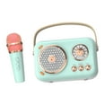thumbnail image 1 of kusrkot Mini Speaker Practical Multipurpose Musical Toy with Microphone Karaoke Machine Green, 1 of 8