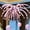 Purple, variant on 50 Pieces Long Strip Fireworks Balloons in Light Purple, White & Light Pink with Air Pump and Ribbon