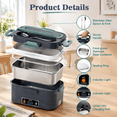 Modular Electrical Box Image 100w Electric Lunch Box For Adults 2 Pack 1.8l Portable Food Warmer ...