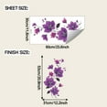 thumbnail image 2 of Hometravel Purple Vine Bathroom Stickers, Retro Pattern Waterproof Wall Decals, Self-Adhesive Peel and Stick Vinyl Art for Shower, Tile, Mirror Decor, 2 of 6
