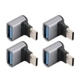 thumbnail image 2 of 90 Degree USB To USB C Adapter, 10Gbps Right Angle USB C To USB Adapter Portable Small High Speed  For Tablet, 2 of 8