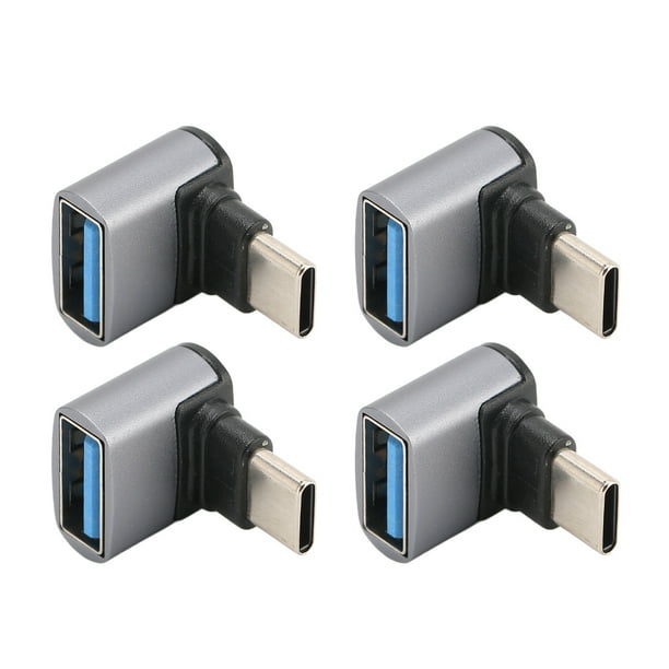 Right Angle USB C To USB Adapter, 10Gbps Small High Speed 90 Degree USB
