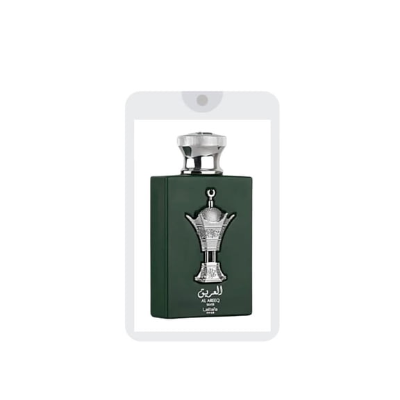 Lattafa Perfumes Al Areeq Silver Eau de Parfum Unisex Trial Size .65 oz / 20ml