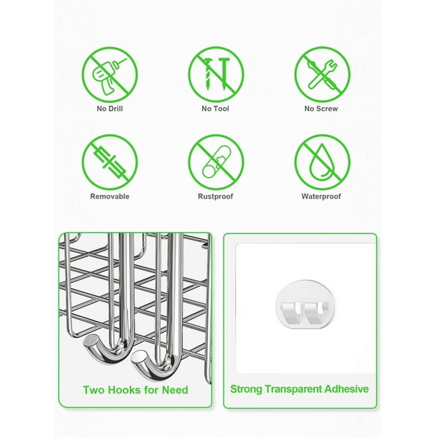  SMARTAKE 2-Pack Corner Shower Caddy, SUS304 Stainless