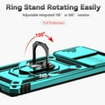 thumbnail image 6 of for Samsung Galaxy S20 Plus Case with Camera Lens Cover HD Screen Protector, Military-Grade Drop Tested Magnetic Ring Holder Kickstand Protective Phone Case for Samsung Galaxy S20+ Plus 5G (Mint), 6 of 17