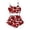 Red, variant on Women's Pajama Sets Trendy Valentine'S Day Print 2 Pcs Sleeveless Top And Shorts Set Women Sleepwear