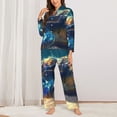 thumbnail image 2 of Lsque Sunshine Underwater Sand Turtle Pattern Long Sleeve Pajama Set for Women - Soft 2-Piece Sleepwear and Loungewear Set with Pockets, Comfy Nightwear-X-Large, 2 of 7