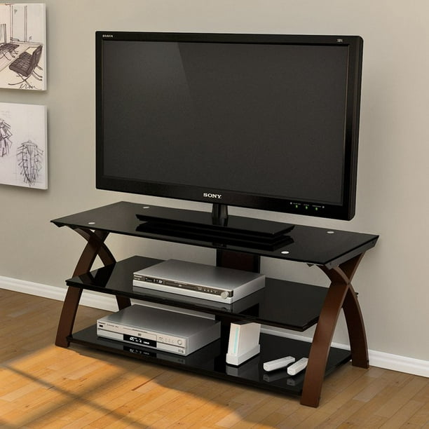 Z Line Willow Tv Stand With Optional Mounting Kit Warm Espresso Walmart Com Walmart Com