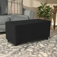 thumbnail image 3 of Covers & all Rectangle Ottoman Cover, Heavy Duty 18 Oz Waterproof UV & Weather Resistant Patio Garden Furniture Stool Protector, Indoor Outdoor, Air Vents & Drawstrings (52"L x 30"W x 18"H, Black), 3 of 7