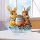 thumbnail image 5 of Decoraciones de Pascua, adornos de Pascua, regalos de Pascua, conejos felices y coloridos, adorno plano de acrílico para escritorio, decoración plana decorativa, 5 of 7