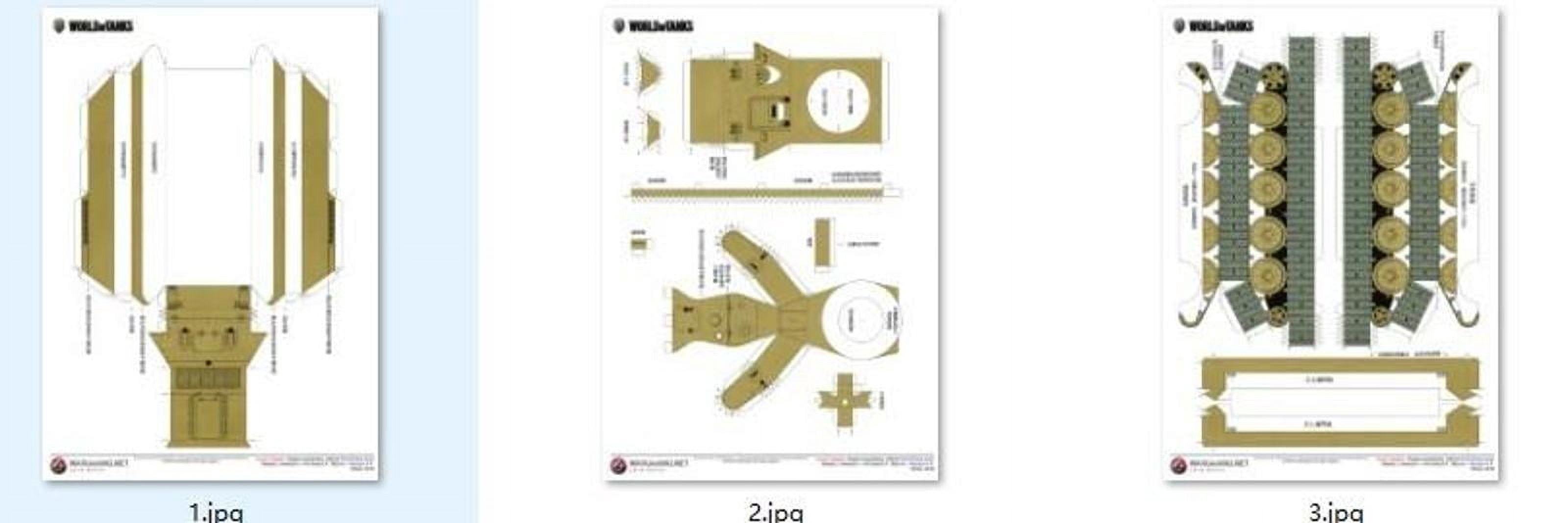 1:50 T-34 Medium Tank Paper Military Model Armored Vehicle Armored Car Collection (Unassembled Kit )