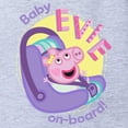 thumbnail image 2 of CafePress - Peppa Pig: Baby On Board! - Cute Infant Baby Football Bodysuit, 2 of 3