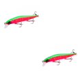 thumbnail image 2 of Greeniant Señuelos de pesca artificiales, cebos reutilizables, cebos de pesca portátiles, accesorios para agua de mar, agua dulce, tipo F GRAMO 2piezas, 2 of 6